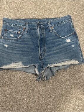 Levi’s 501 High-Rise Distressed Denim Women’s Shorts